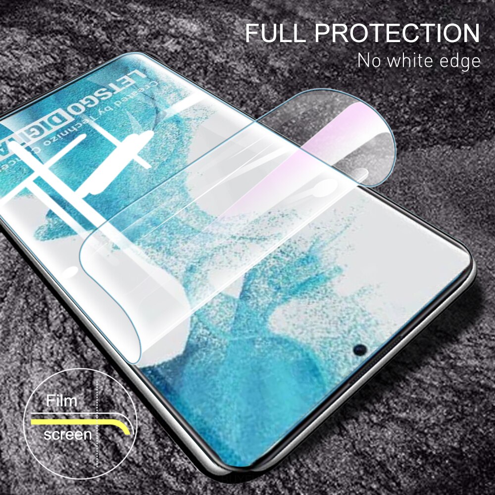 2 Stuks Zachte Hydrogel Film Voor Samsung Galaxy S22 Plus Screen Protector Film Sansung S22 Ultra Sumsung S22plus S22ultra Niet glas