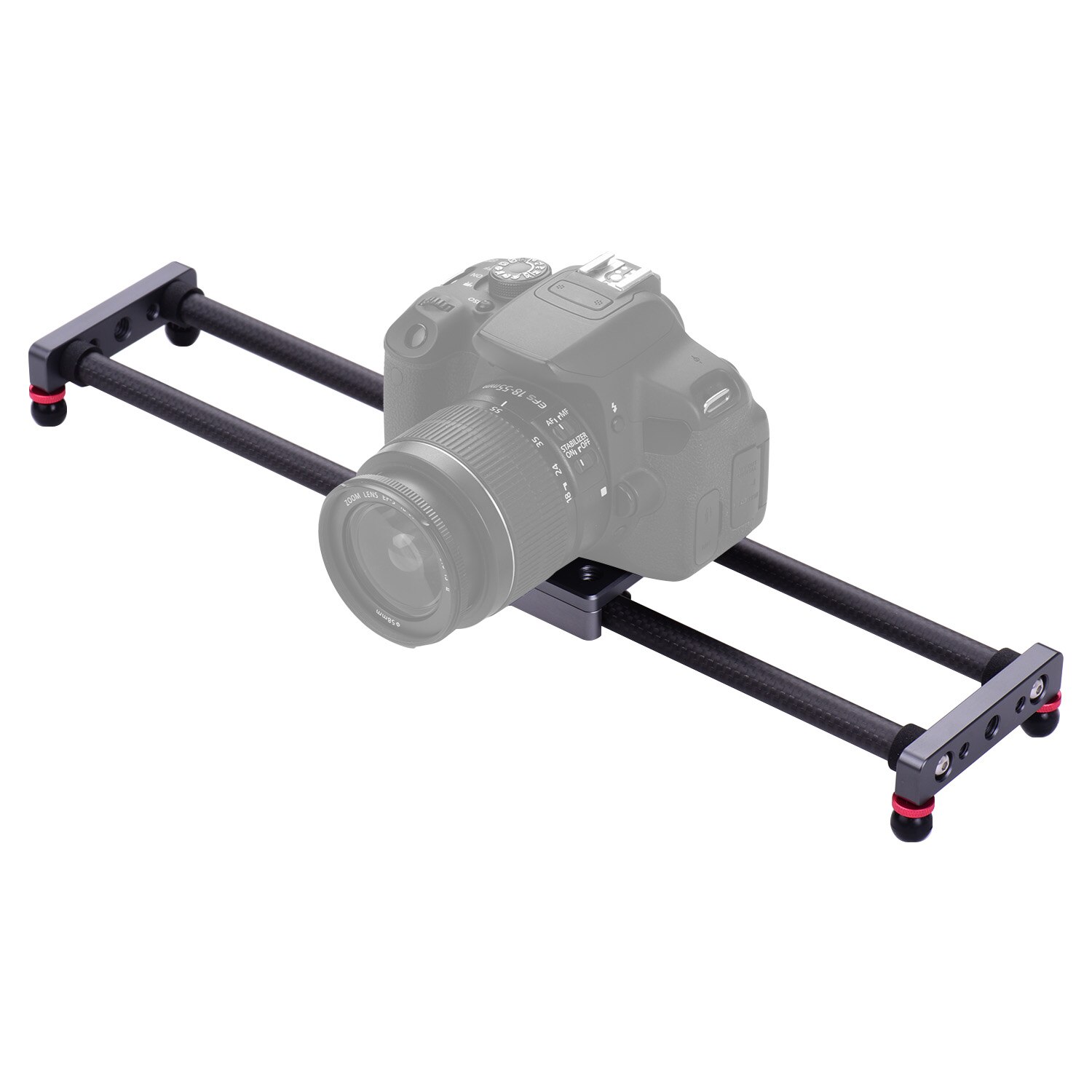 Curseur de caméra Dolly vidéo en Fiber de carbone, curseur de photographie 40cm/15.7 pouces forNikon Canon Sony DSLR, caméscope pour téléphone
