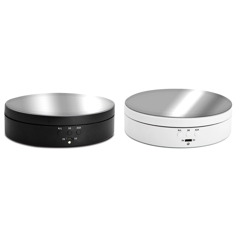 360° Rotating Turntable Display Stand - 3 Speeds - USB Powered - Photography Studio Accessory