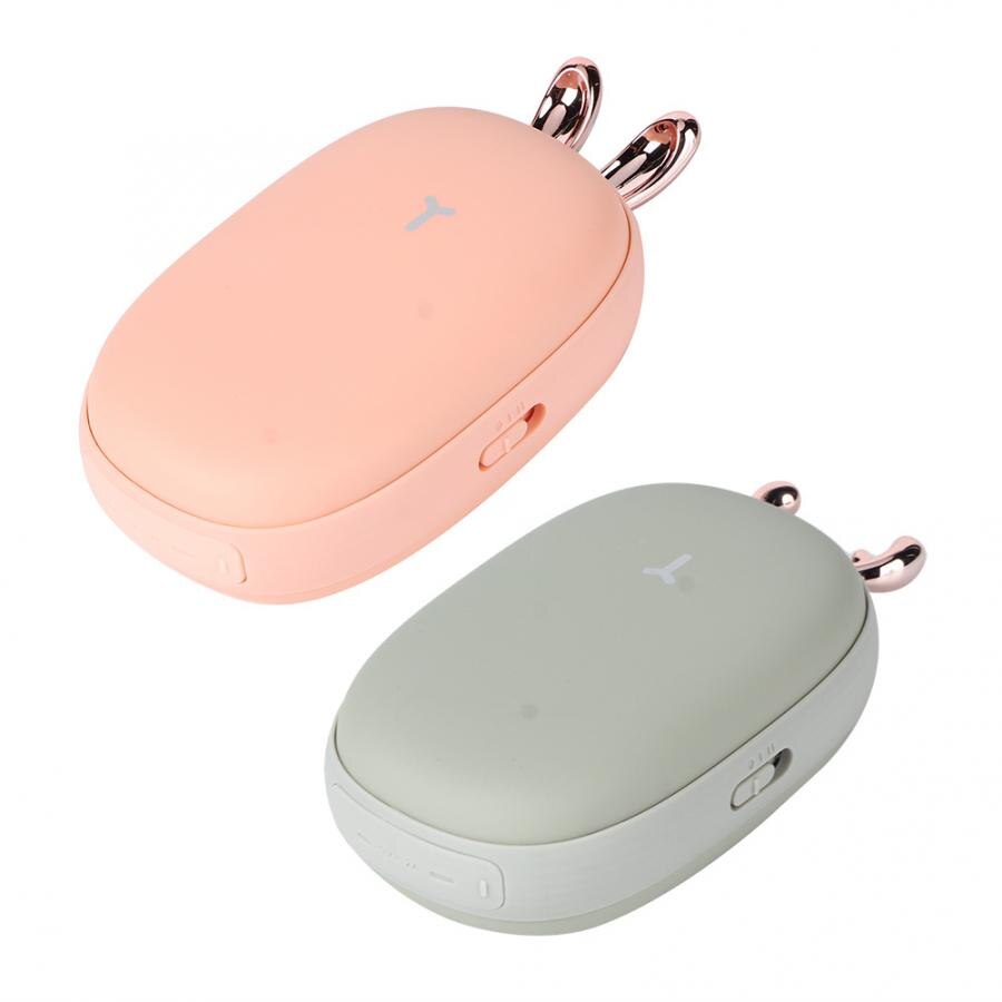 2 in 1 mini draagbare usb-oplaadbare dubbelzijdige thermostatische handwarmer mobiele powerbank verwarming calefactor
