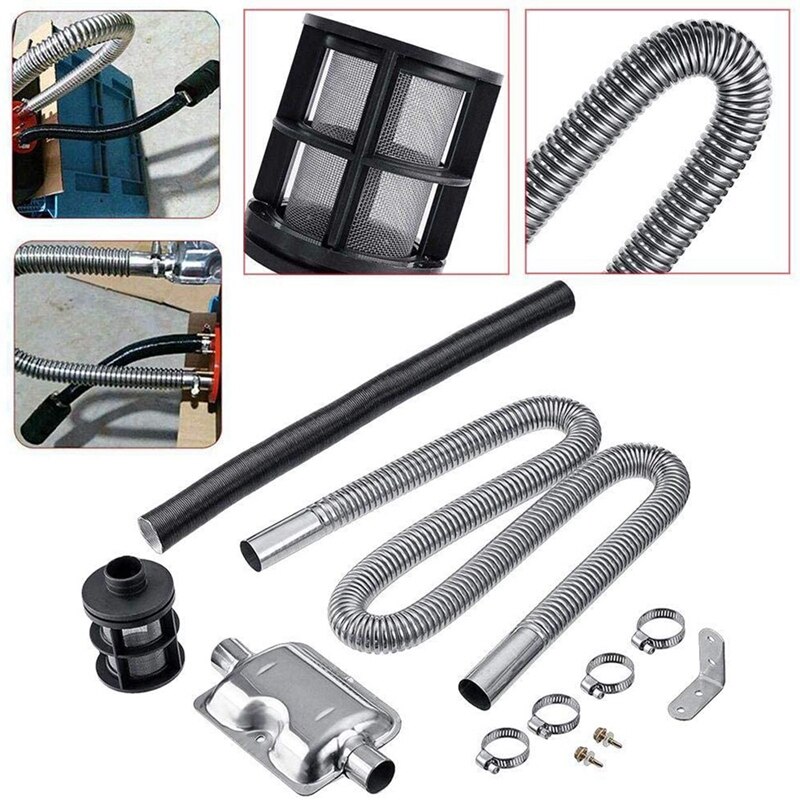 Tuyau d'échappement 24mm + filtre d'admission d'air 25mm pour Webasto Eberspacher, chauffage de Parking au pétrole brut