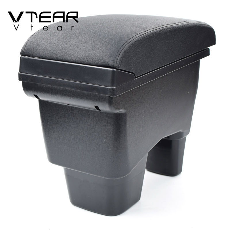 Vtear For Suzuki vitara arm rest leather car armrest accessories protect storage box holder interior center centre console