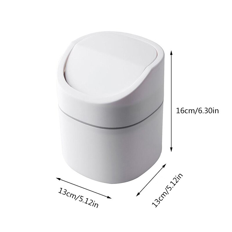 Nordic Desktop Trash Can Mini Small Waste Bin Plastic Home Office Table Trash Bin Dustbin Basket Household Sundries Barrel Box