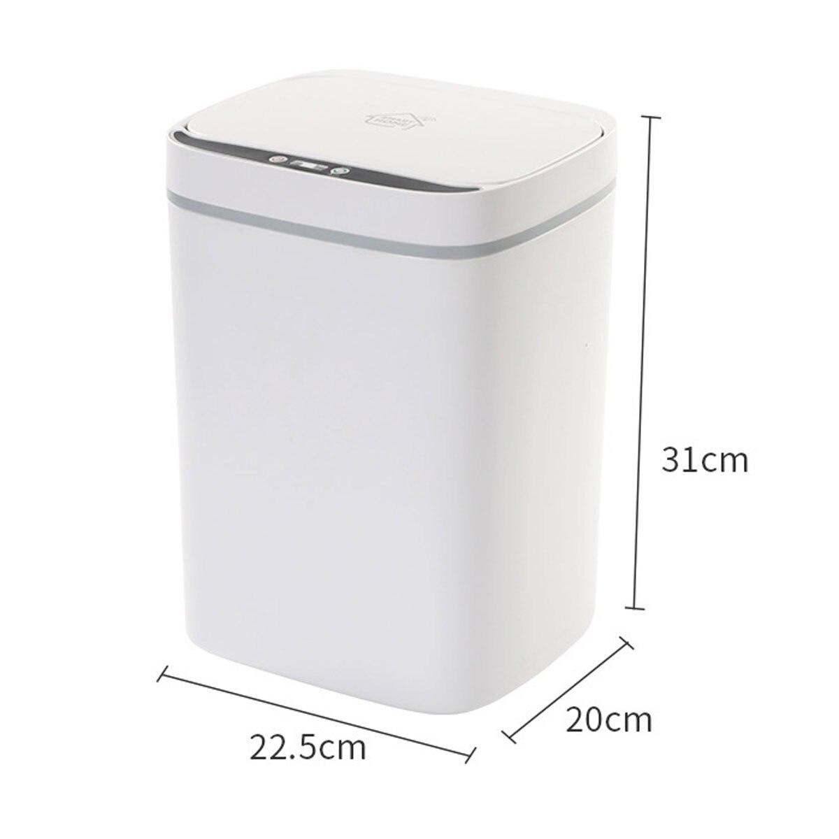Poubelle automatique intelligente sans contact | 11/13L, capteur de mouvement à infrarouge Intelligent, poubelle de déchets, poubelles de cuisine: White 13L