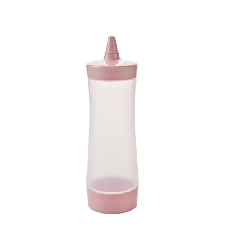 Salat Melken Flasche Kunststoff Salat Senf Küche Zubehör Soße quetschen Bequem Silikon Milch Flasche Gewürz Werkzeug: Rosa