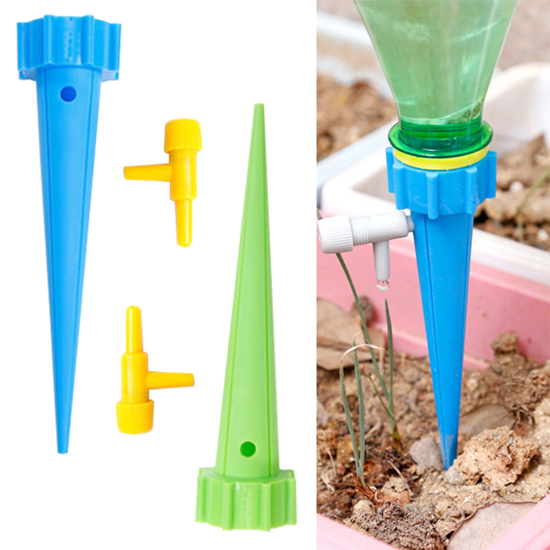 DIY Micro Drip Irrigation System Plant Self Watering Garden Hose Kits for Plants Indoor Household Waterers Bottle