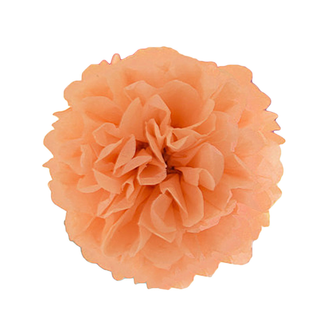 5pcs Pompon Tissue Paper Pom Poms Flower Balls for Wedding Room Party Supplies Decoration Home Garden DIY Craft Paper Flower: 15cm Peach