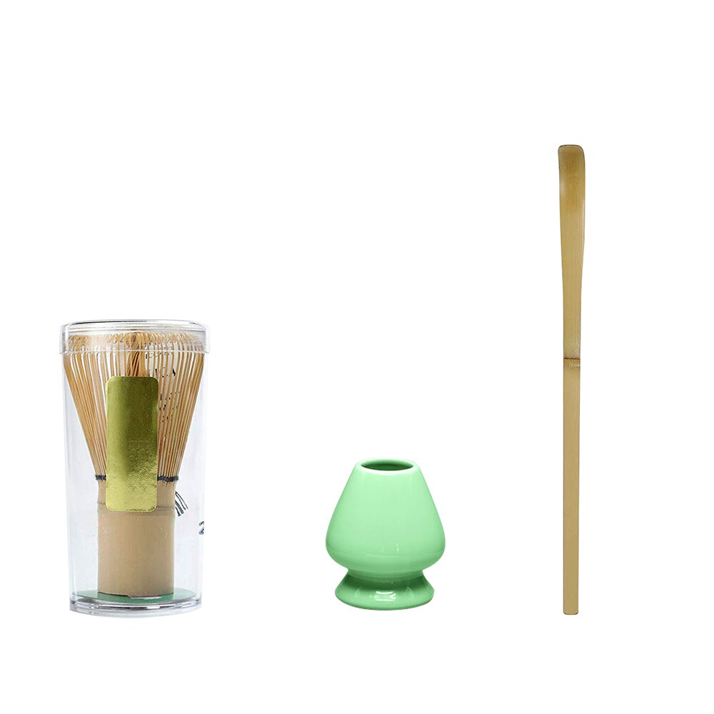 3 In 1 Tea Ceremony Matcha Ceramic Tea Bowl Bamboo Tea Scoop Matcha Whisk Japanese Teaware Tea Tool Matcha Making Tool Tea Set