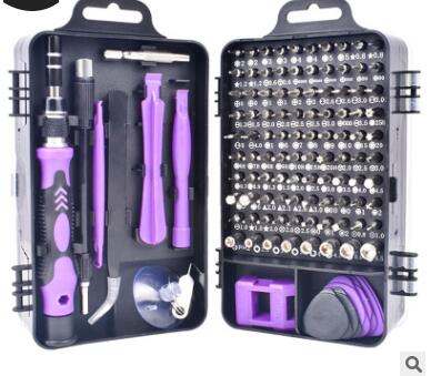 Qsupokey 115in 1 skruvmejsel uppsättning skruvmejsel bit uppsättning multifunktion precision mobiltelefon reparationsenhet handverktyg: E