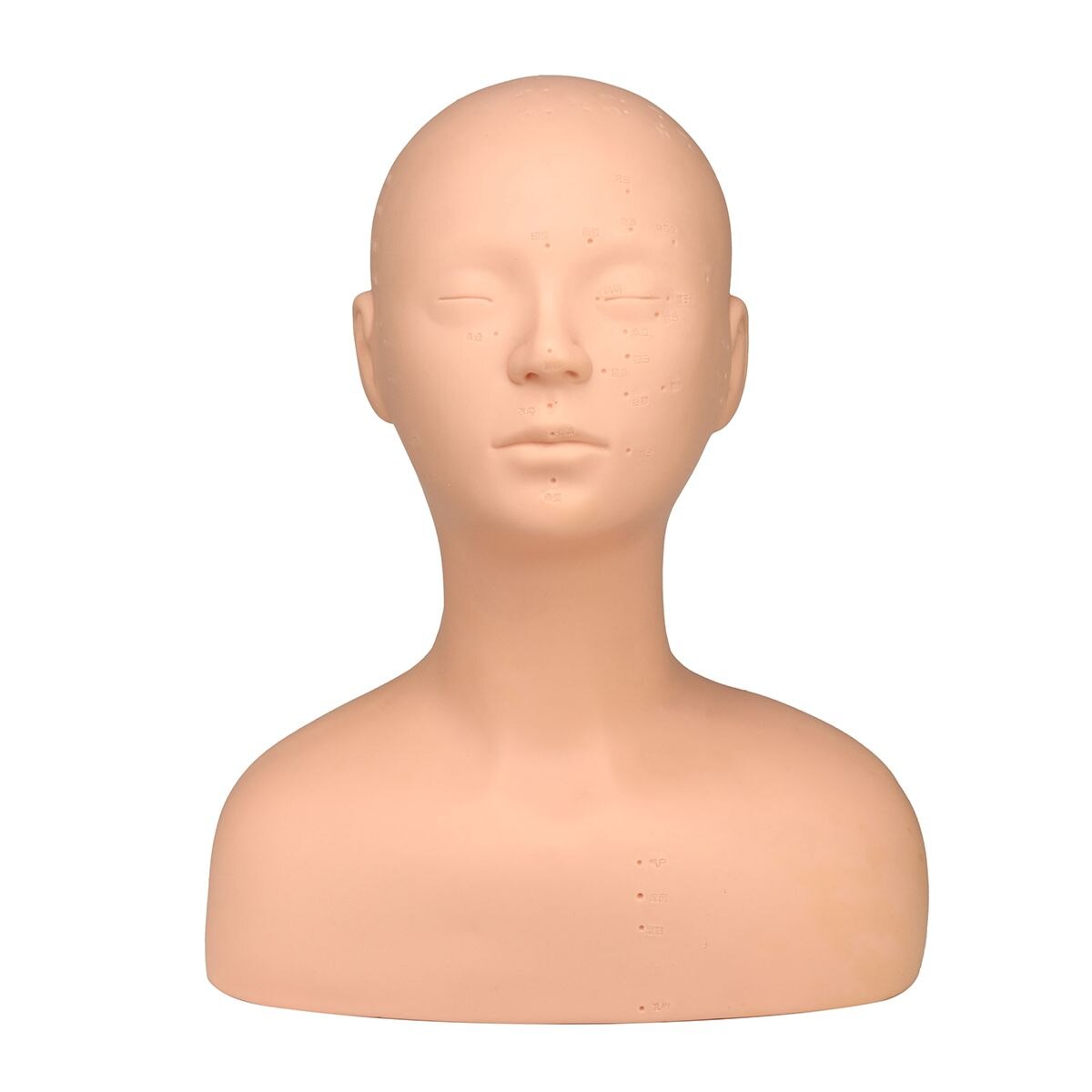 Half dummy hoofd mannequin hoofd met schouder acupunctuur acupunctuur massage make-up wimperextensions oefenmodel hoofd