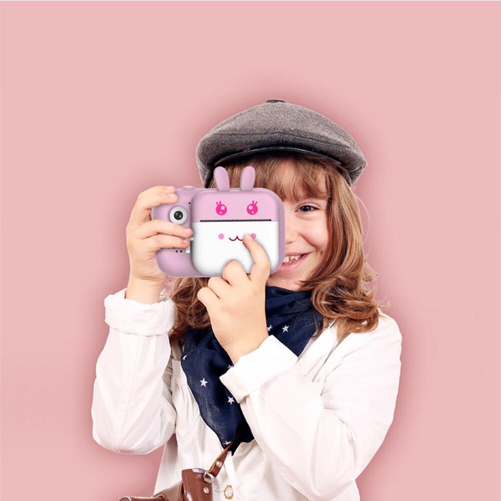 Selfie Cute Cartoon With Memory Card 1080P HD Kids Camera Waterproof Photography LCD Display Photo Printer 24mega Pixel