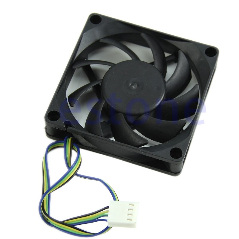 70mm x 15mm Brushless Fan DC 12V 4 Pin 9 Blade Cooling Cooler