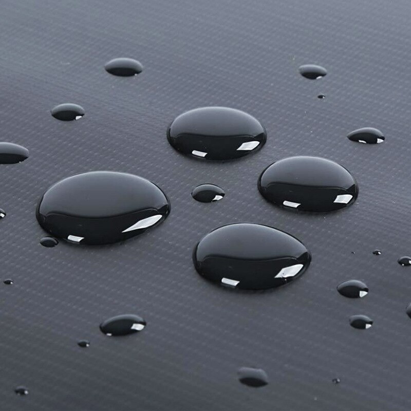 Lona impermeável preta engrossar lona de PVC resistente ao desgaste protetor solar para caminhão de carro ao ar livre pano à prova de chuva