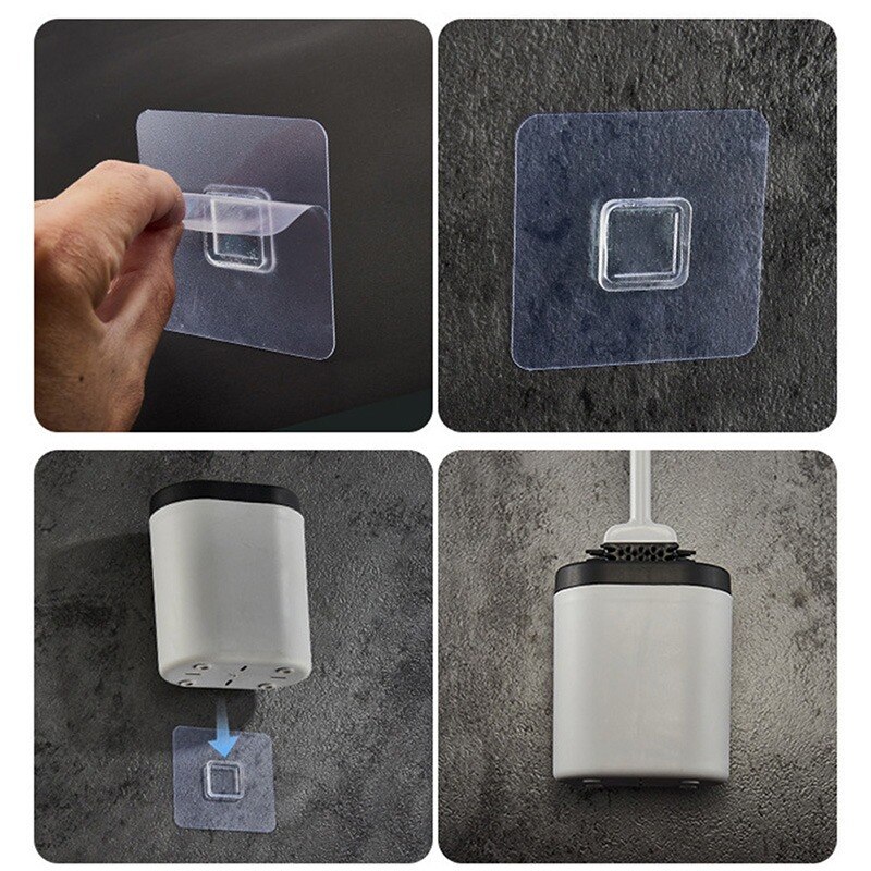 Silicone Toilet Brush Soft Bristle Toilet Brush Holder Set Accessories Cleaning Tool Durable Plastic Rubber