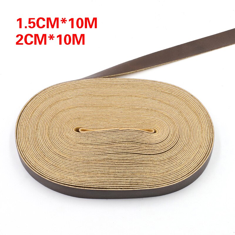 10Meter DIY PU Leather Crafts Straps Strips For Leather crafts Accessory Belt Handle Durable Crafts Making: Dark brown 2cm