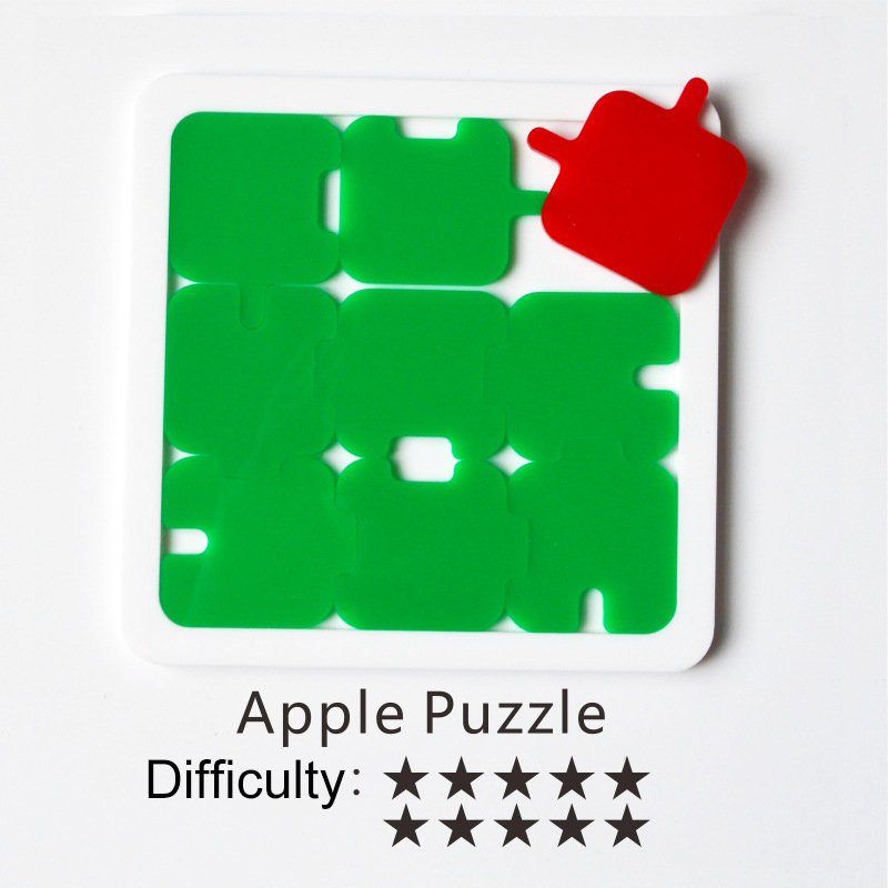 Rompecabezas difíciles, desafío imposible, rompecabezas para quemar el cerebro, diversión para niños y adultos, juego de rompecabezas con forma geométrica, juguete: Naranja