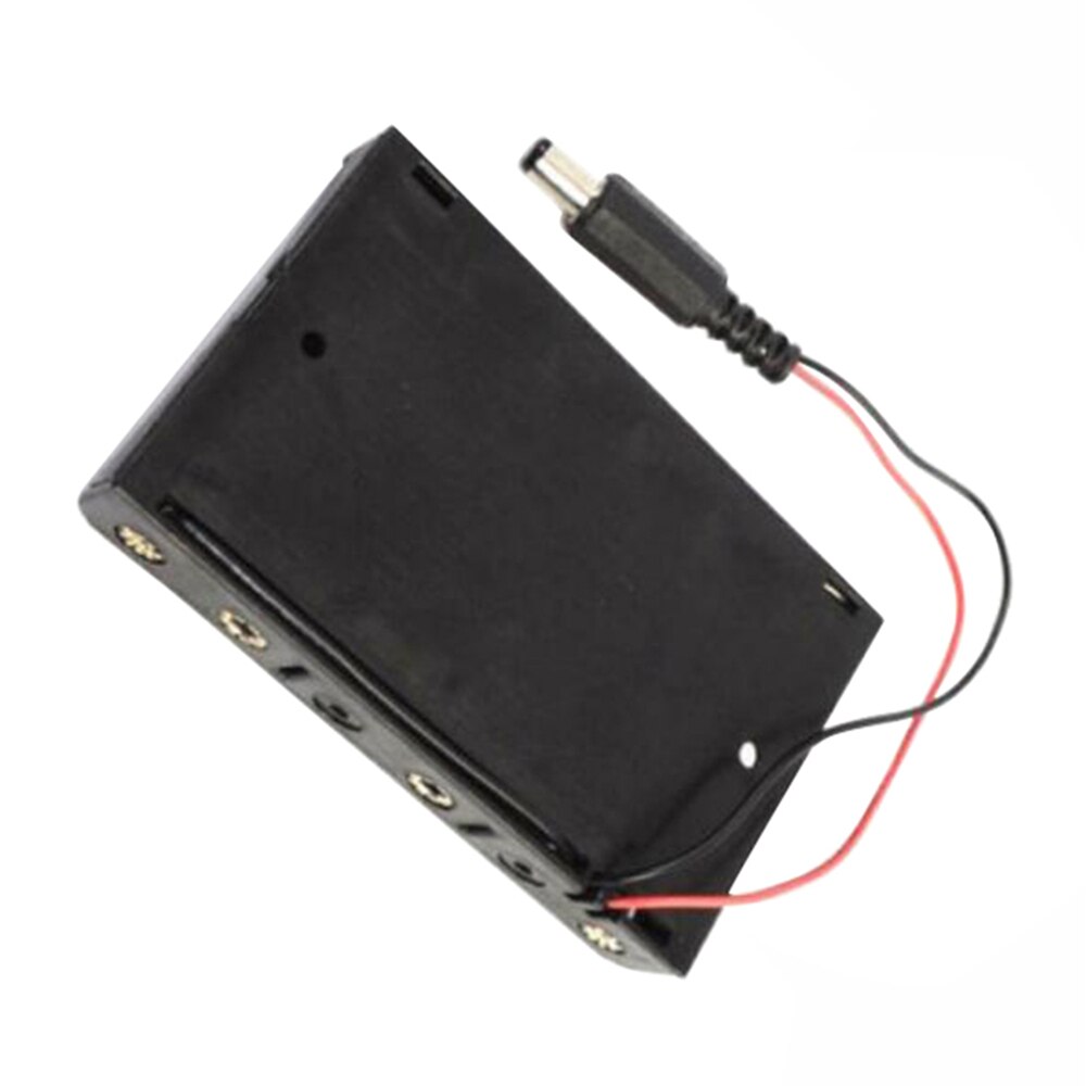 MIIQNUS nuovo 6 x AA supporto per custodia per batteria con Jack di alimentazione DC2.1 per Arduino Diy Power Bank IqosBattery Holder