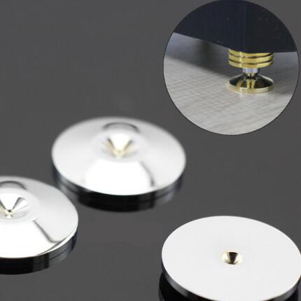4 pz 5mm Placcato Oro Speaker Spike Zerbino Base di Scarpe Pad Isolamento Amp altoparlante a cono di pad