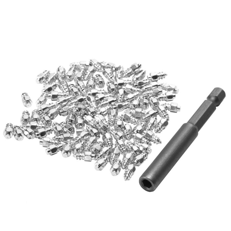 9mm spikar för däck/däck dubbar/skruvade dubbar/isdubb/snökedjor för cykel/cykel/skor/stövlar 100 st