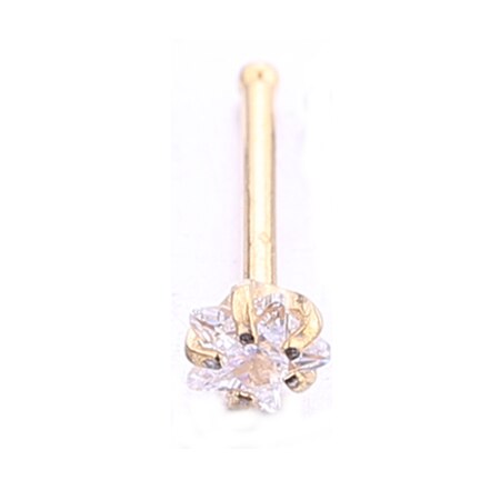 2-5PCS/PACK 20G Nose Studs Rings Silver Gold Body Piercing jewelry Small Earrings For Women Gilrs: 3mmstar gold 5pcs