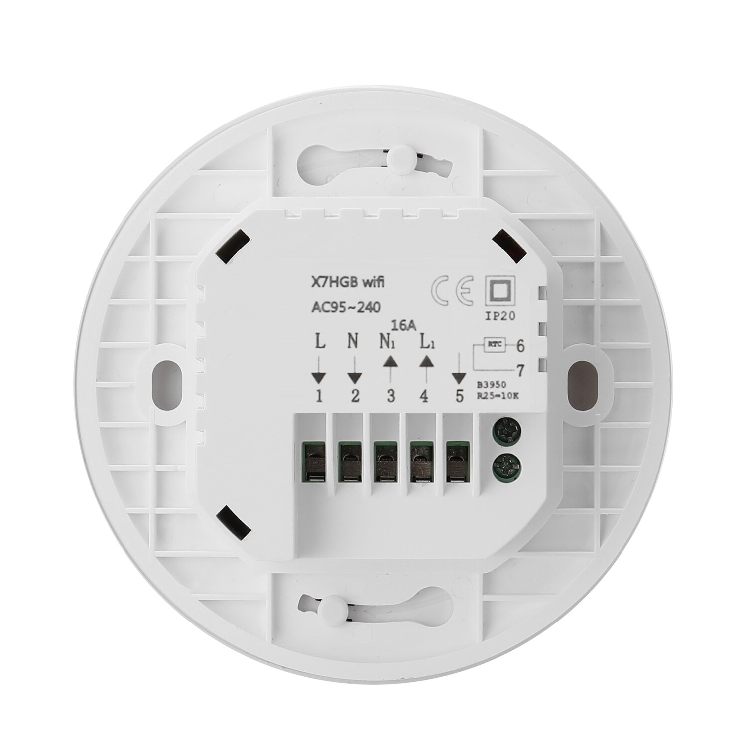 WiFi Intelligent Thermostat Programmable Temperature Controller APP Remote Control Compatible with Alexa Google Voice Control