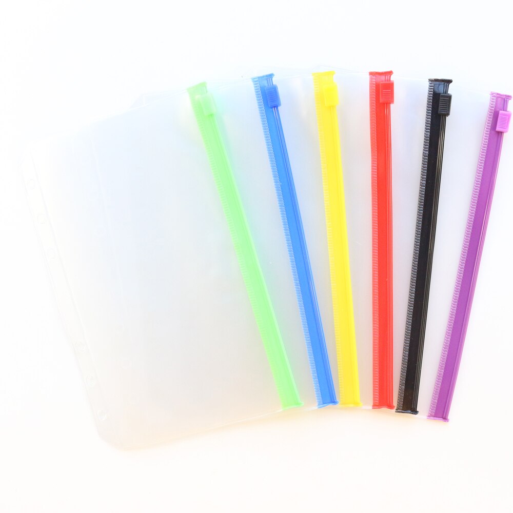 Domikee Creatieve School Reiziger Journal 6 Gaten Rits Innerlijke Zakjes Voor Loos-Leaf Binder Notebooks Organizer Bag Briefpapier A6