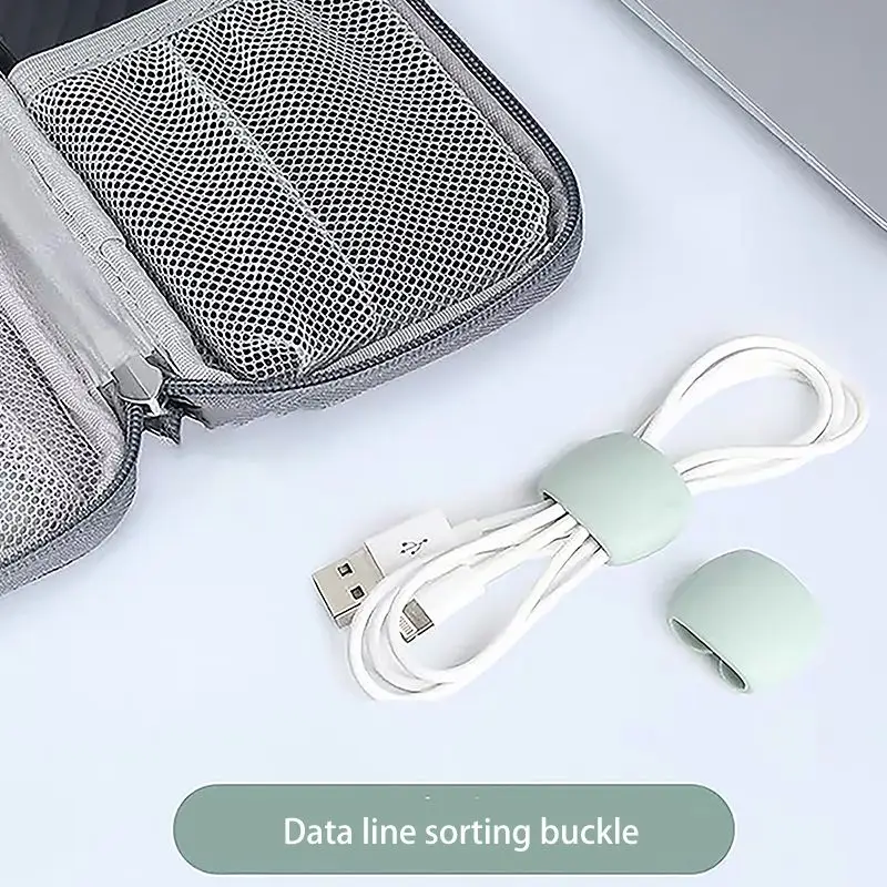 5Pcs/Lot Cable Winder Portable Travel Clips USB Charger Holder Desk Organizer Wire Cord For Home Desktop Decoration