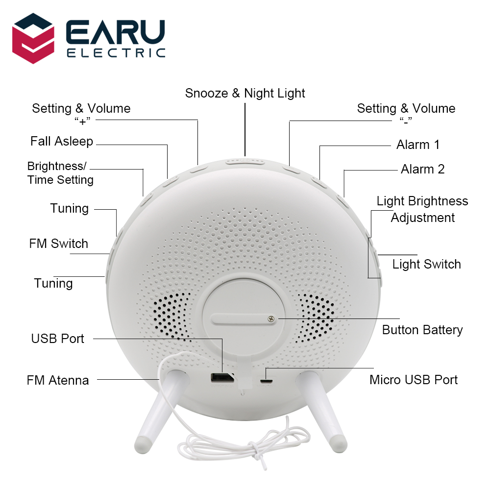 Tuya ZigBee-reloj despertador inteligente con WiFi, dispositivo con 7 colores, amanecer y atardecer, funciona con Alexa y Google Home, Smart Life, 3,0