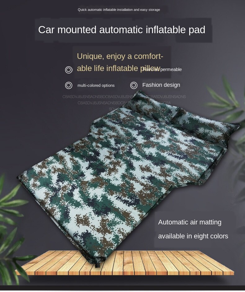 Cama inflable montada en el vehículo, colchón de parte trasera, para viajes, todoterreno