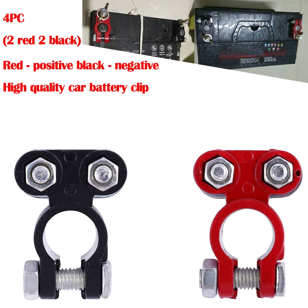 2 Pieces Automotive Car Boat Truck Battery Terminal Clamp Clip Connector pile head will not break corrosion resistance 8Z
