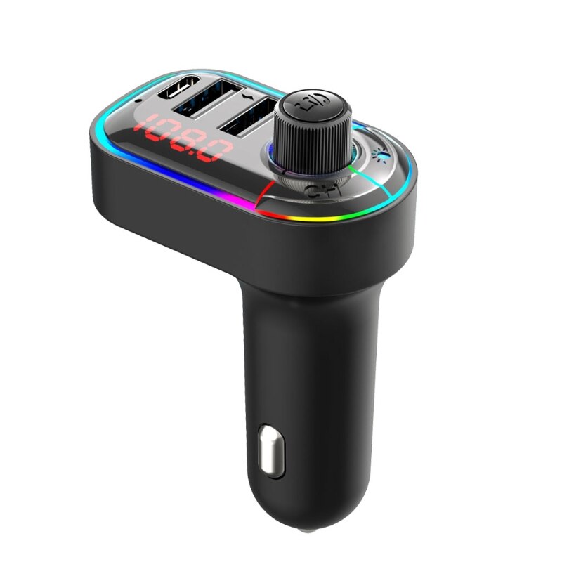 Handsfree Car Kit MP3 Player FM Transmitter Car Autos Dual USB Charger Bluetooth 5.0 Wireless FM Transmitter MP3 Player