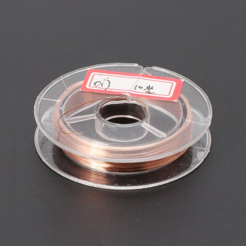 1 Roll 10 Meter Dia.0.2/0.3/0.4/0.5/0.6/0.8Mm T2 Koperdraad Lijn diy Materialen QX2E