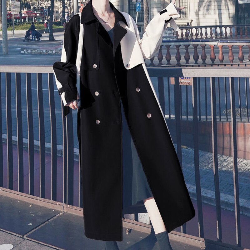 Kvinnors Trench Coat Med Bälte Polyesterfiber main image 0