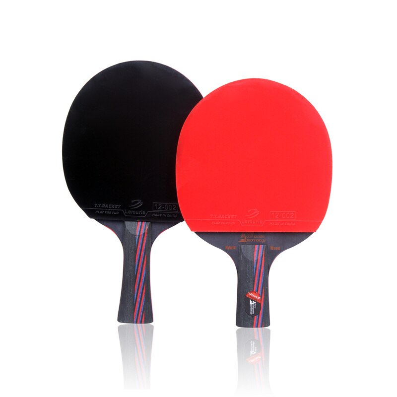 Lemuria Hybrid Wood 9.8 Nano Tech Carbon Tafeltennis Racket Gemonteerd Met Puistje-In Rubber Snelle Aanval Ping Pong paddle Blade