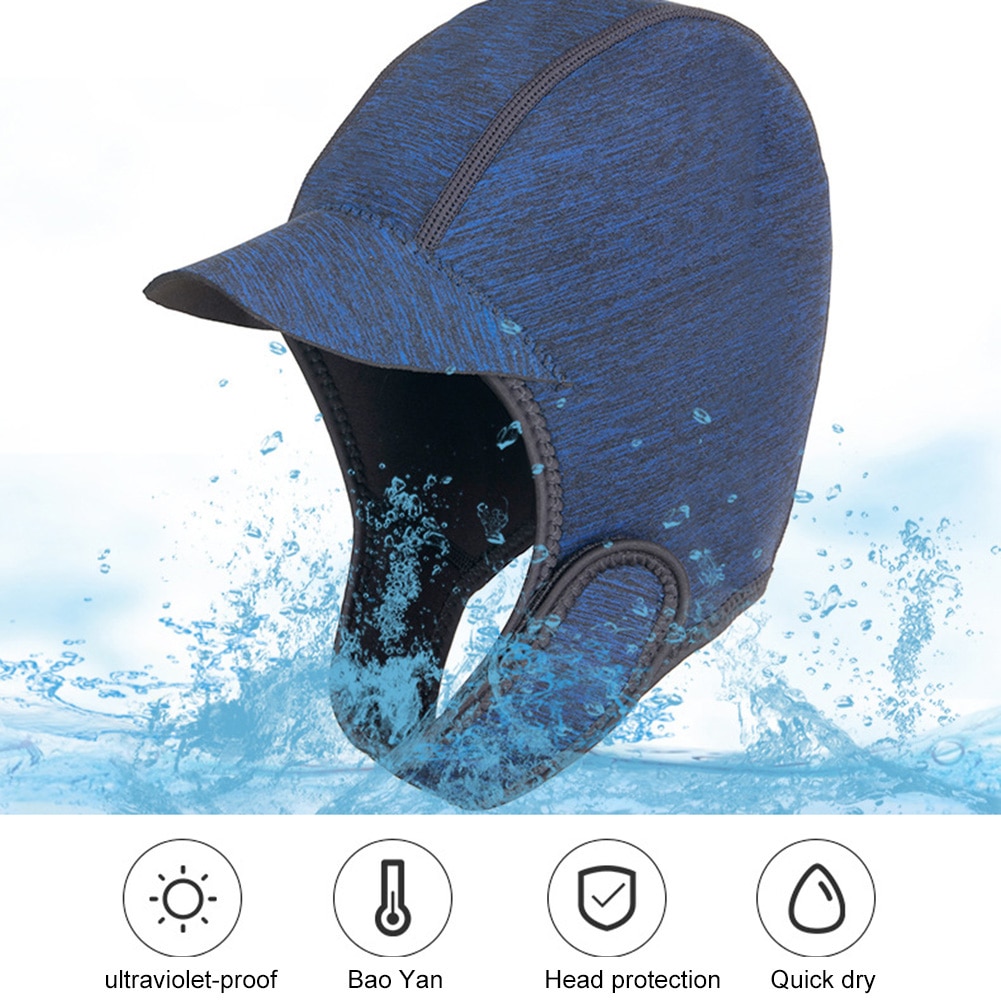 Gorro ajustable para Buceo, Surf, Kayak, Rafting, canoa, Snorkel, natación, sombrero, cómodo, , Surf, gorro para mantenerse ZJ