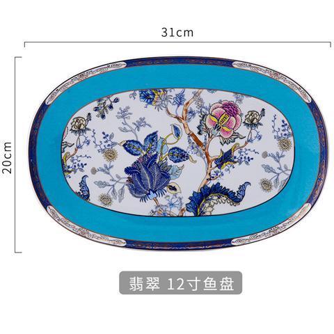 Bowl and plate Bone China Chinese tableware Jingdezhen bowl and plate high-grade rice noodles bowl porcelain: H