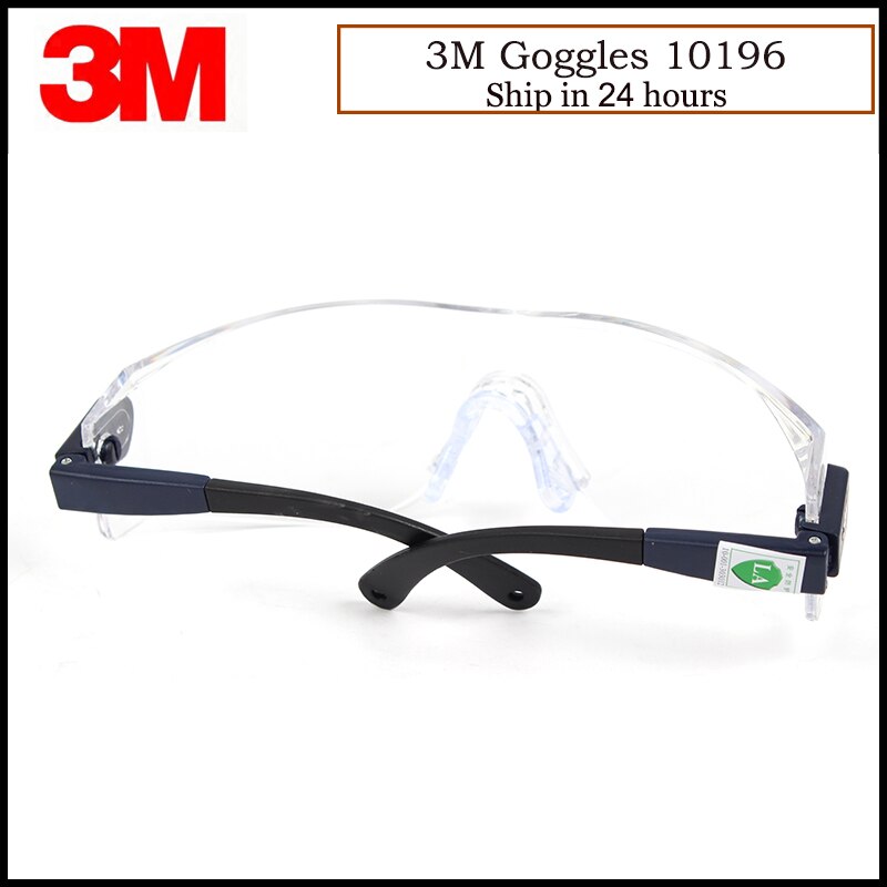 3M 10196 Safety Goggles Eye Protection Anti-Shock /Dust and Sand Splash Wind Mirror KL0427