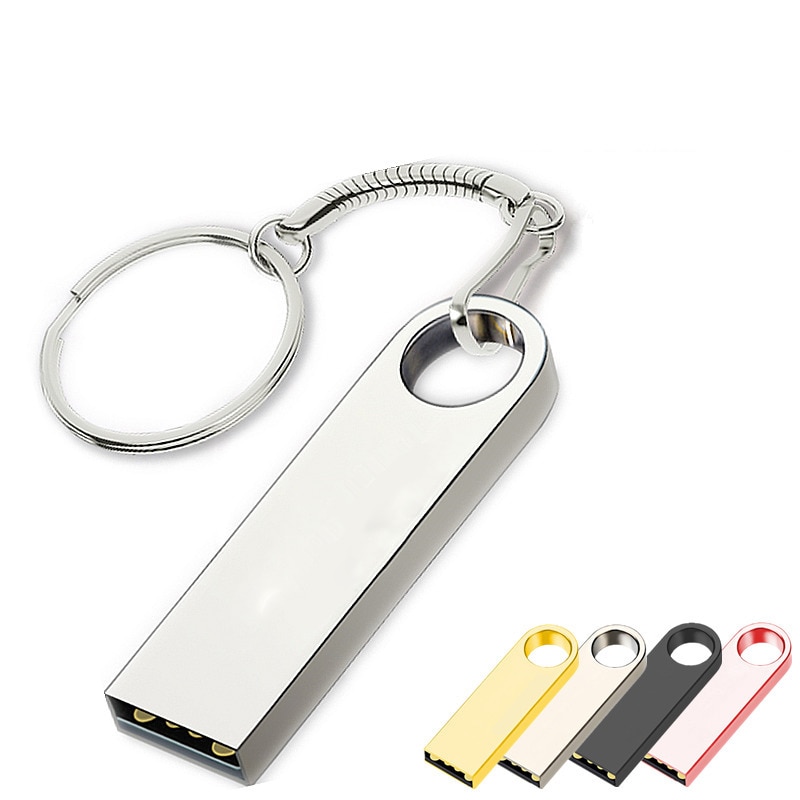 Metal Waterproof Pen Drive 128 GB USB Flash Drive 1TB 512GB 256GB 128GB High Speed USB 2.0 Flash Disk Pen Drive Memory Stick