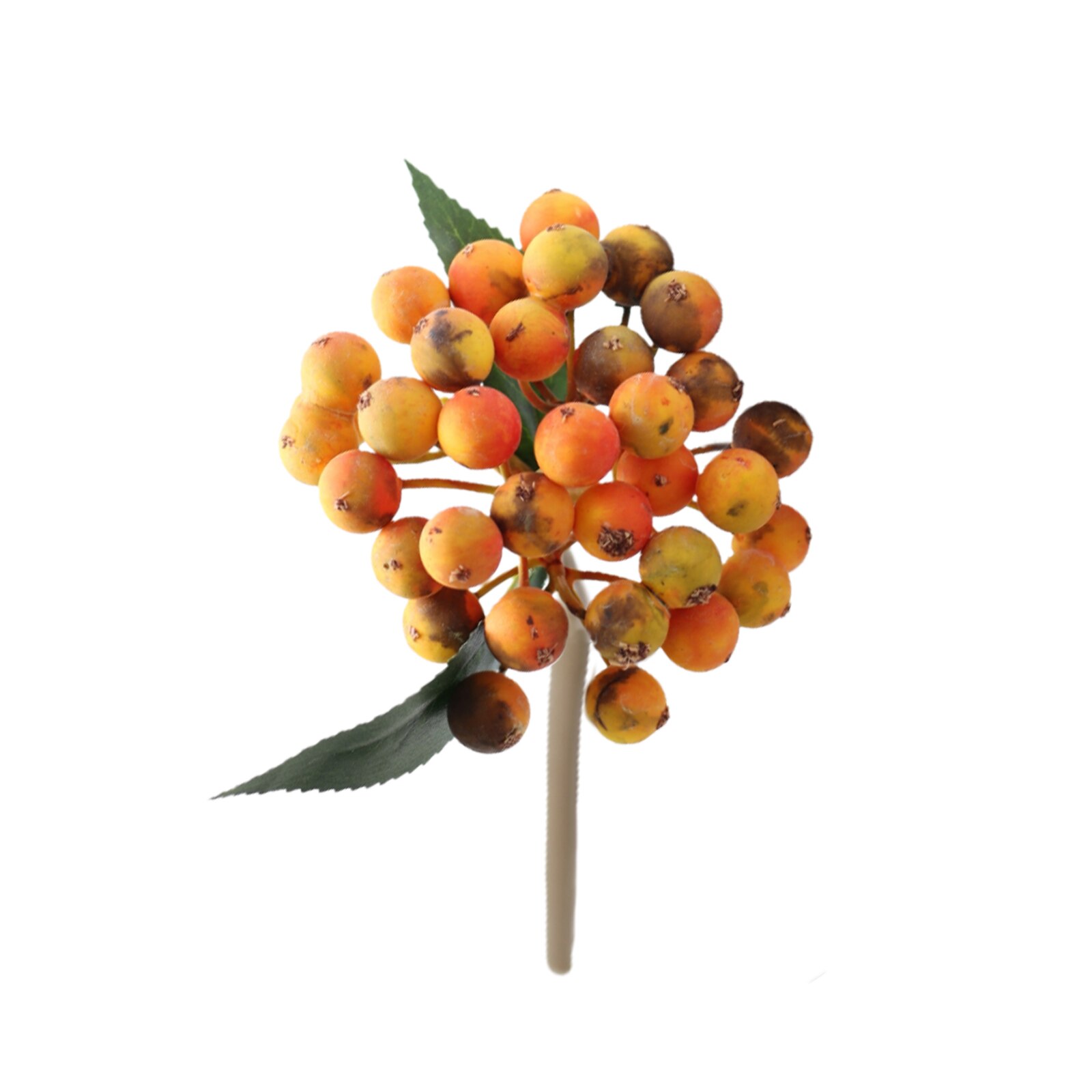 Berry Simulation Fruits Christmas Berries Artificial Flower Eco-friendly Home Office Decor 8 Colors Living Room Bunch Ornaments: Orange