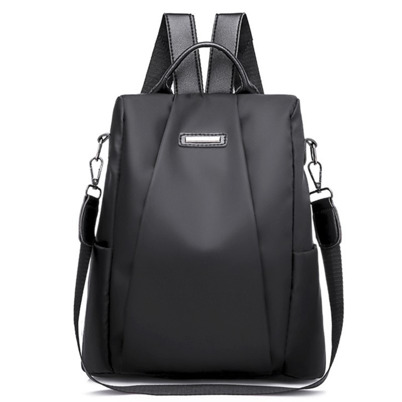 Damesrugzak Mode Grote capaciteit All-match Travel Lady Schoudertas Casual Eenvoudige effen kleur Vrouwelijke schooltas Zwart kaki