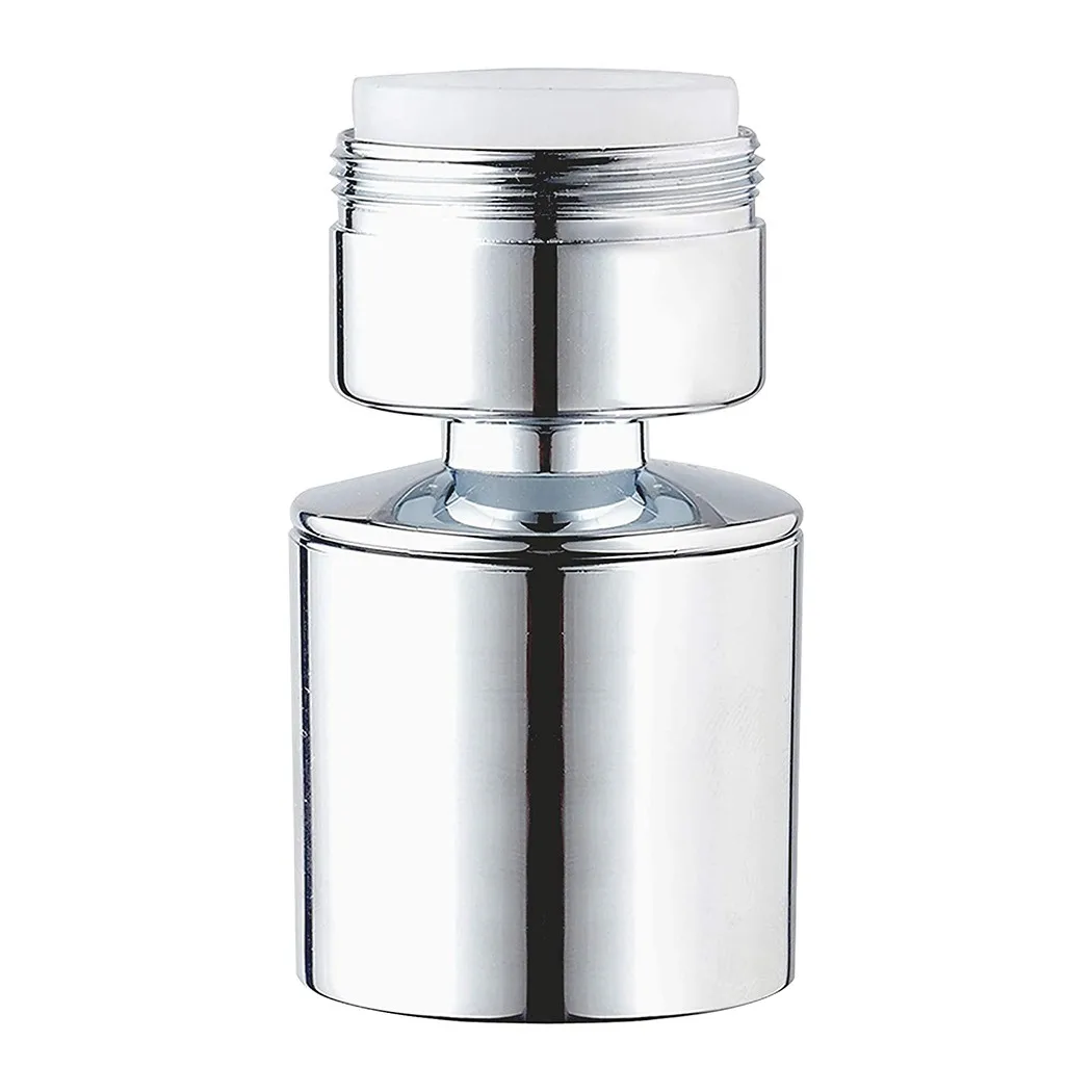 Kitchen Tap Aerator 360 Degree Rotate Swivel Faucet End Diffuser 24mm M24 Male Thread Adapter Chrome Water Faucet Aerator: Default Title