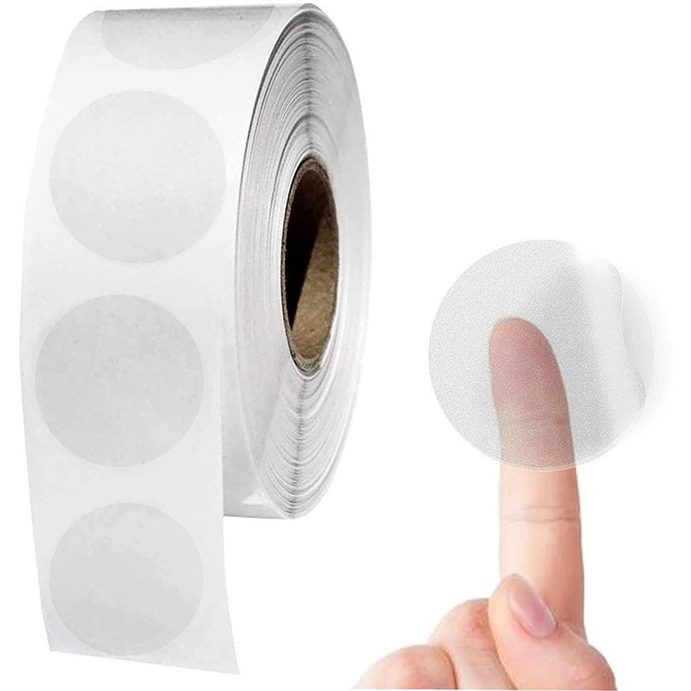 100Pcs White Paper Stickers Round Blank Handmade Sticker Adhesive DIY Labels Package Envelope Sealing Sticker Stationery