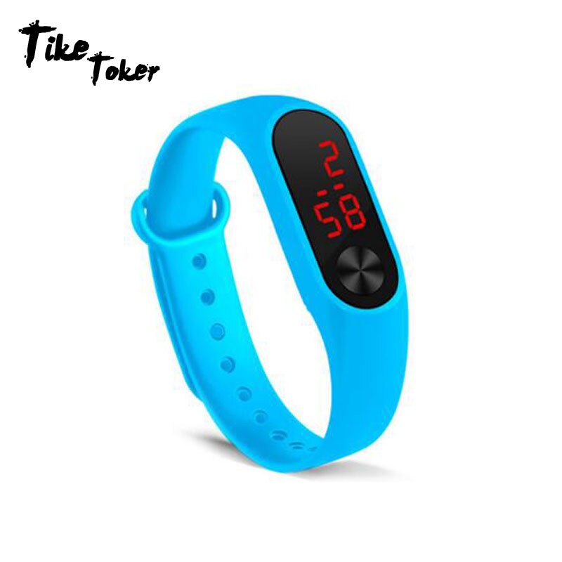 Sport Mannen Vrouwen Digitale Armband Horloges Man Dames Fitness LED Polsband Horloge Jongens Meisjes Casual Elektronische Klok Relogio Saati: Light blue