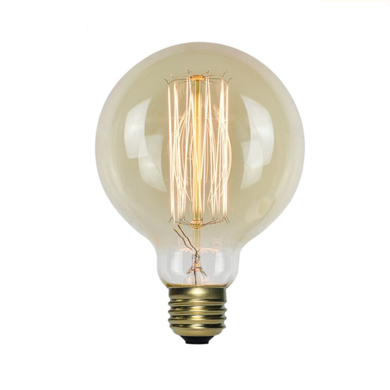 2 Styles Coffee Household Study Decorative Lighting Retro Edison Bulb 40W Copper Wire E27 Bulb Filament Light Bulb Decoration