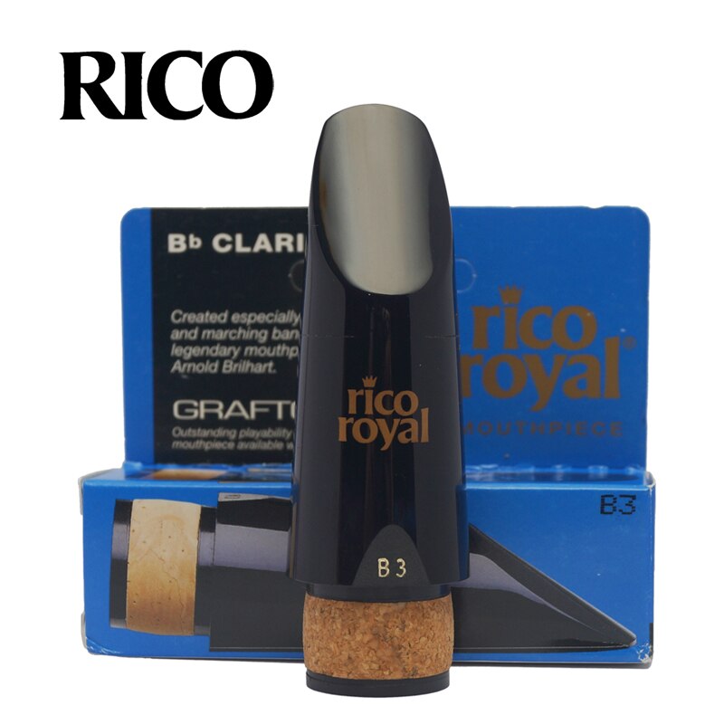Boquilla de goma dura para clarinete RICO Royal B3 B5, Estados Unidos