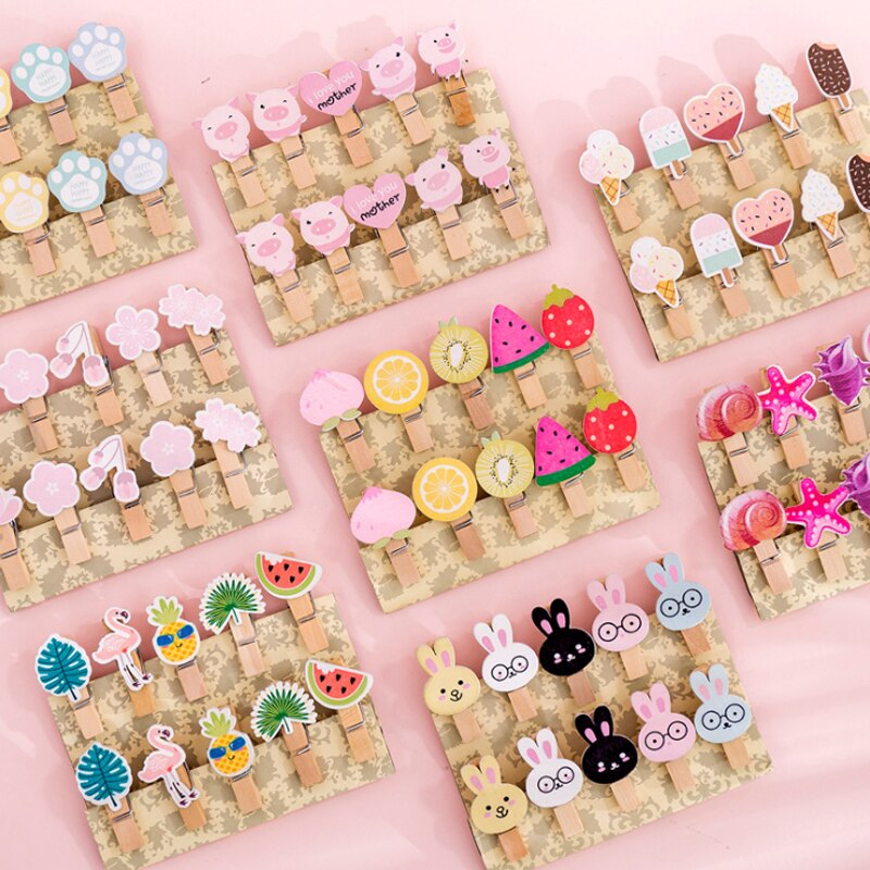 Clips de madera Natural de cuerda de cáñamo para decoración de pared, Clips para fotos, pinzas para ropa, manualidades, 10 paquetes