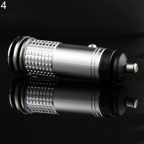 Vehicle Interior Air Purifier Mini Auto Car Fresh Air Anion Ozone Oxygen Bar sales: Silver