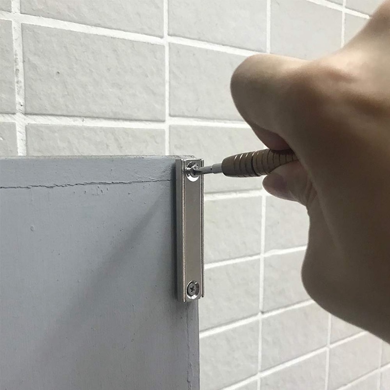 Strong Neodymium Rectangular Pot Magnets, Countersunk Hole Magnets with Mounting Screws 60x13.5x5mm 8PCS