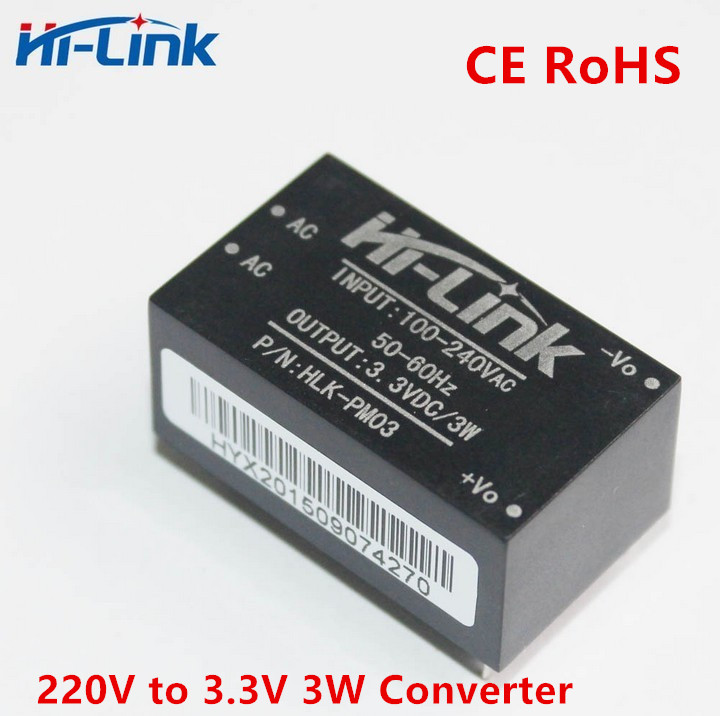 10 stks/partij HLK-PM03 AC-DC 220 V naar 3.3 V Step Down Buck Voeding Module Intelligente Huishoudelijke Schakelaar converter