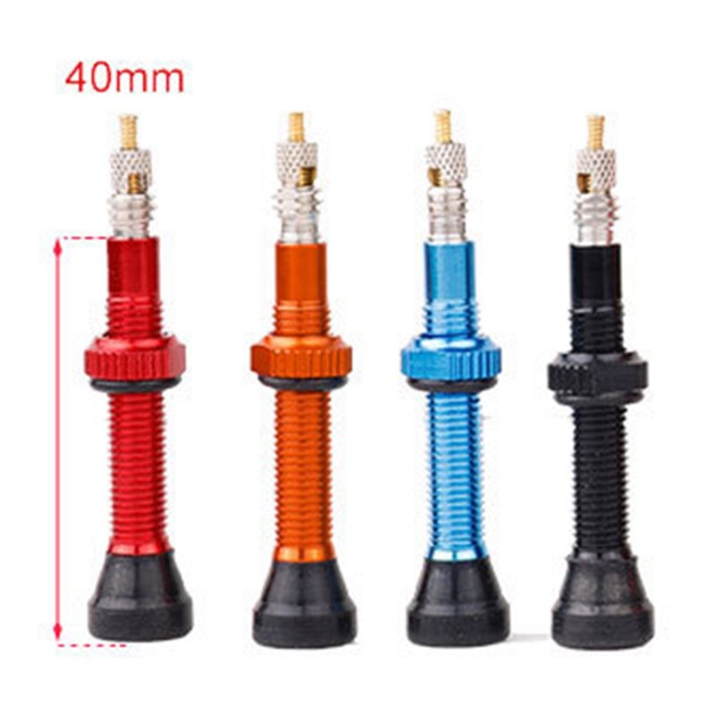 Sykkel 1pc 40mm presta ventil for road mtb sykkel tubeless dekk messing kjerne legering stamme tubeless tetningsmiddel kompatibel